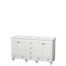 Acclaim 60 Inch Double Bathroom Vanity in White
