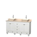 Acclaim 60 Inch Double Bathroom Vanity in White - 3