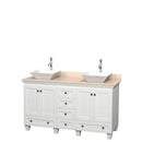 Acclaim 60 Inch Double Bathroom Vanity in White - 7