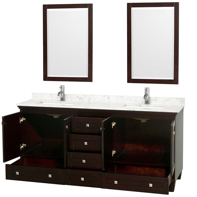 Acclaim 72 Inch Double Bathroom Vanity in Espresso - 7