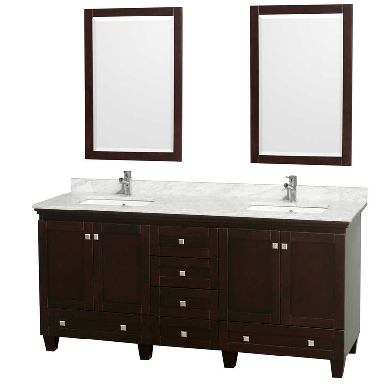 Acclaim 72 Inch Double Bathroom Vanity in Espresso - 39