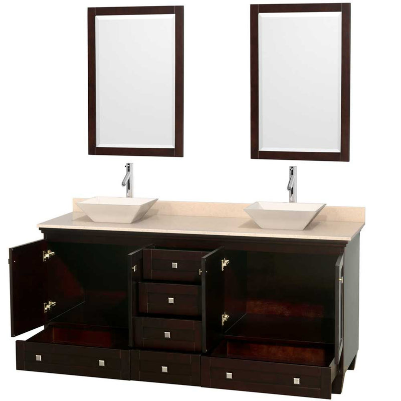 Acclaim 72 Inch Double Bathroom Vanity in Espresso - 13