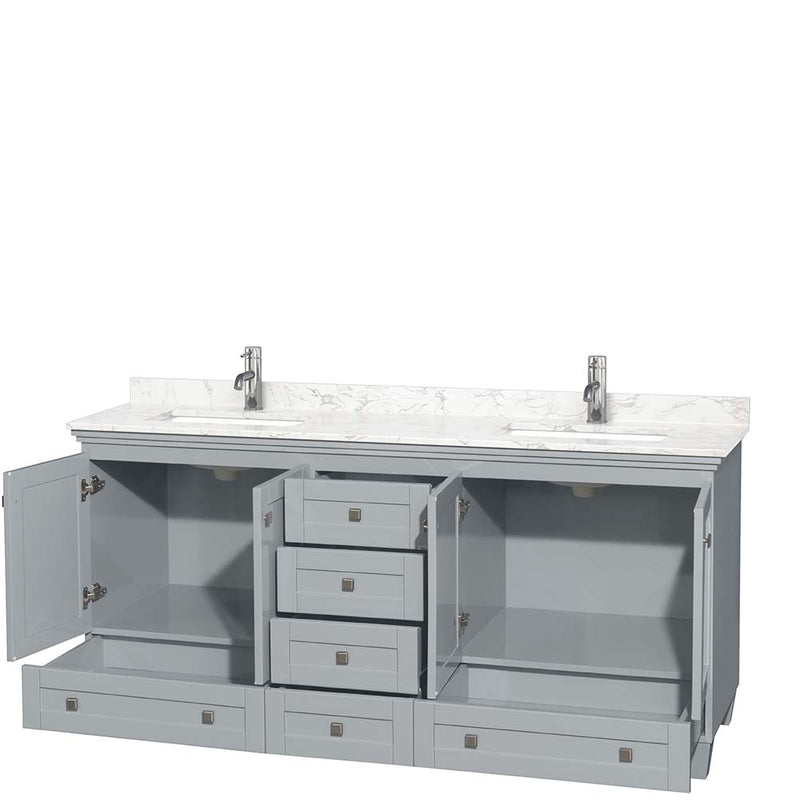 Acclaim 72 Inch Double Bathroom Vanity in Oyster Gray - 2