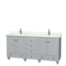 Acclaim 72 Inch Double Bathroom Vanity in Oyster Gray