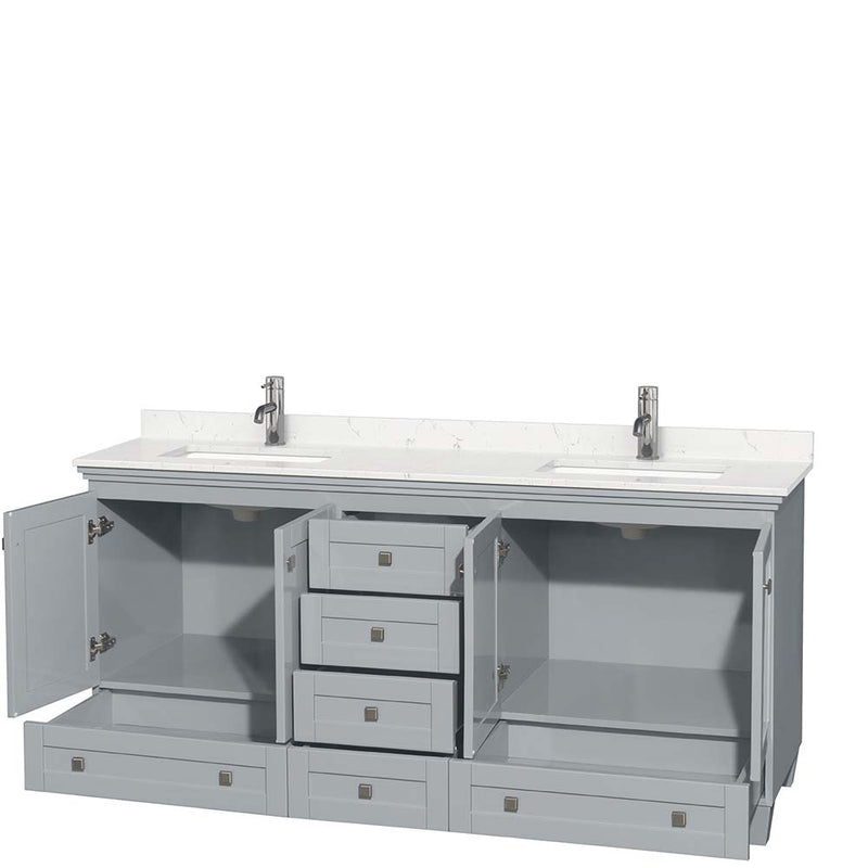 Acclaim 72 Inch Double Bathroom Vanity in Oyster Gray - 9