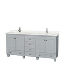 Acclaim 72 Inch Double Bathroom Vanity in Oyster Gray - 8