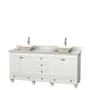 Acclaim 72 Inch Double Bathroom Vanity in White - 29