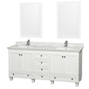 Acclaim 72 Inch Double Bathroom Vanity in White - 39