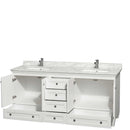 Acclaim 72 Inch Double Bathroom Vanity in White - 38