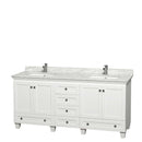 Acclaim 72 Inch Double Bathroom Vanity in White - 37