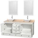 Acclaim 72 Inch Double Bathroom Vanity in White - 17