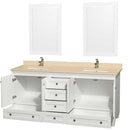 Acclaim 72 Inch Double Bathroom Vanity in White - 21