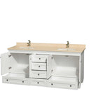 Acclaim 72 Inch Double Bathroom Vanity in White - 19