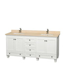 Acclaim 72 Inch Double Bathroom Vanity in White - 18