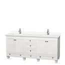 Acclaim 72 Inch Double Bathroom Vanity in White - 41