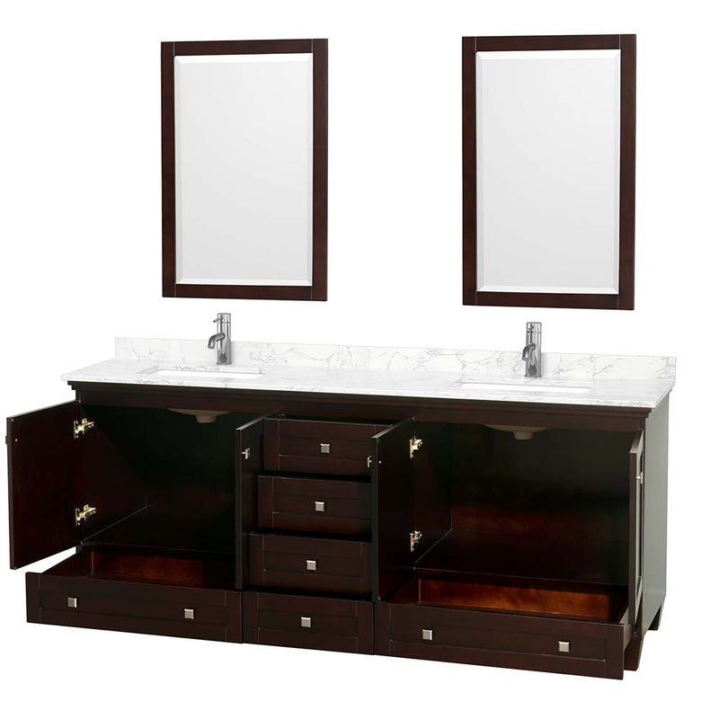 Acclaim 80 Inch Double Bathroom Vanity in Espresso - 7
