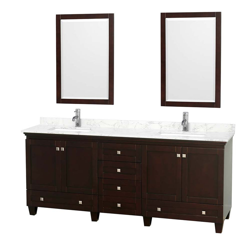 Acclaim 80 Inch Double Bathroom Vanity in Espresso - 6