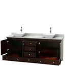 Acclaim 80 Inch Double Bathroom Vanity in Espresso - 34