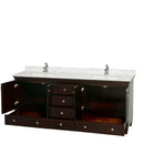 Acclaim 80 Inch Double Bathroom Vanity in Espresso - 38