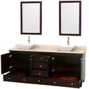 Acclaim 80 Inch Double Bathroom Vanity in Espresso - 17