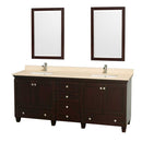 Acclaim 80 Inch Double Bathroom Vanity in Espresso - 20