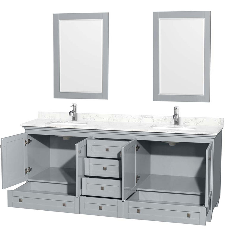 Acclaim 80 Inch Double Bathroom Vanity in Oyster Gray - 5