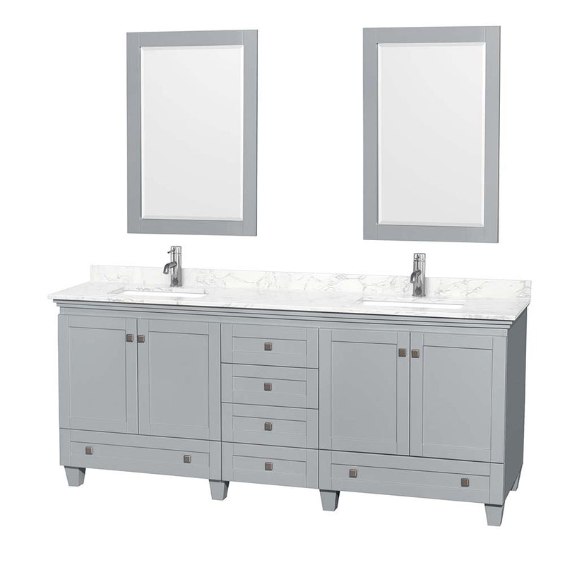 Acclaim 80 Inch Double Bathroom Vanity in Oyster Gray - 4