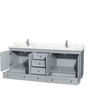 Acclaim 80 Inch Double Bathroom Vanity in Oyster Gray - 2