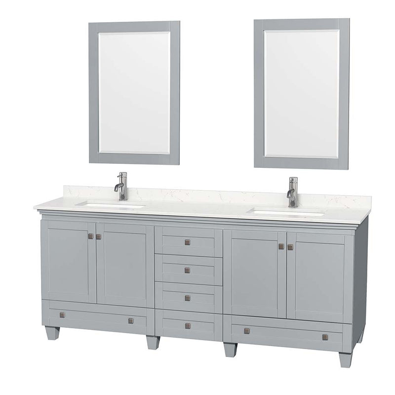 Acclaim 80 Inch Double Bathroom Vanity in Oyster Gray - 11