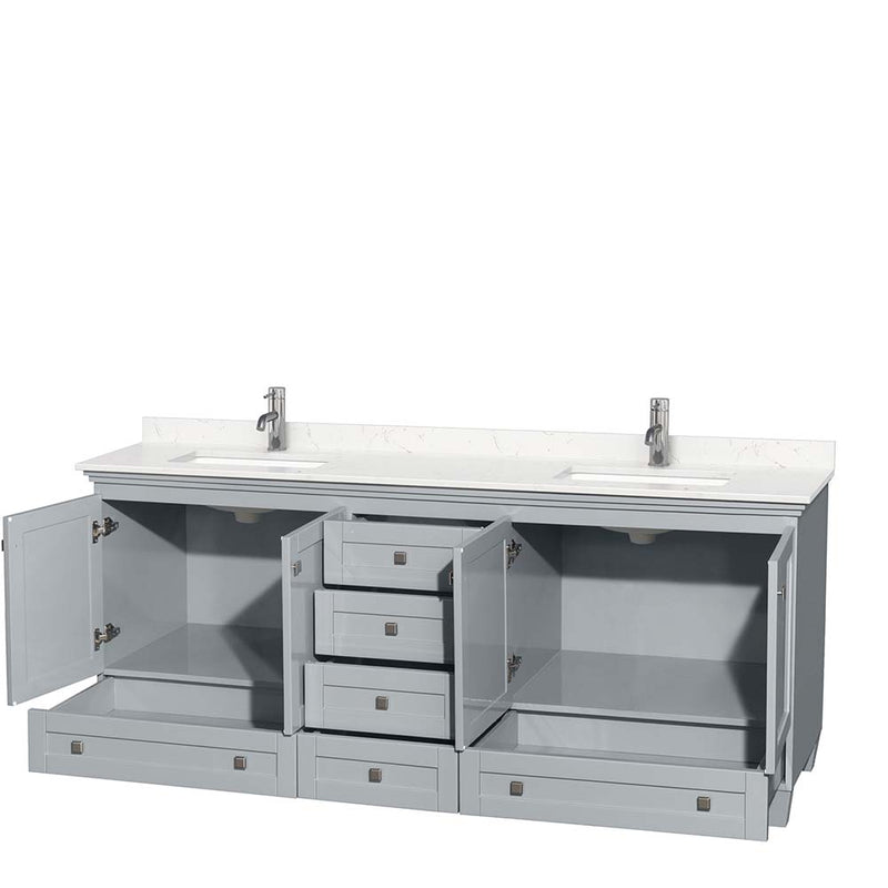 Acclaim 80 Inch Double Bathroom Vanity in Oyster Gray - 9