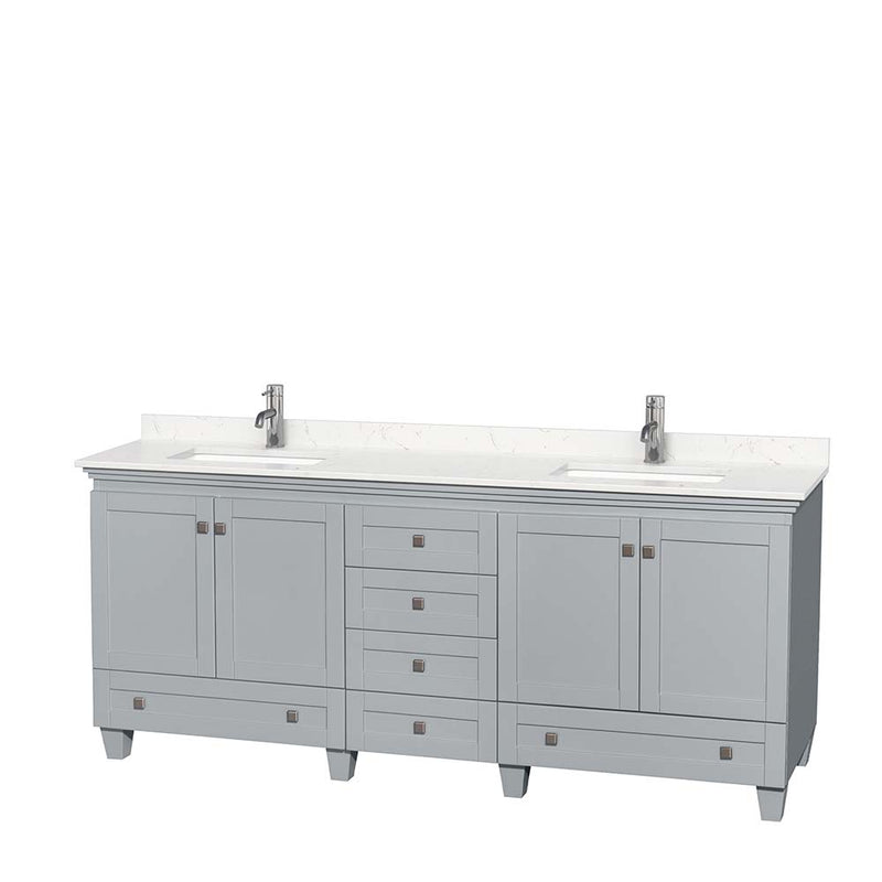 Acclaim 80 Inch Double Bathroom Vanity in Oyster Gray - 8