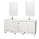 Acclaim 80 Inch Double Bathroom Vanity in White - 6