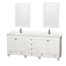 Acclaim 80 Inch Double Bathroom Vanity in White - 25