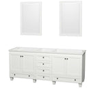 Acclaim 80 Inch Double Bathroom Vanity in White - 2