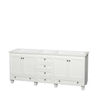 Acclaim 80 Inch Double Bathroom Vanity in White