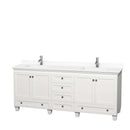 Acclaim 80 Inch Double Bathroom Vanity in White - 41