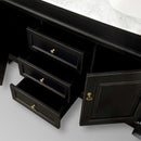 Andover 60 Inch Double Bathroom Vanity in Black - 9