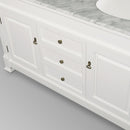 Andover 60 Inch Double Bathroom Vanity in White - 8