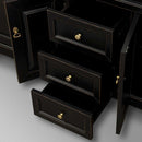 Andover 72 Inch Double Bathroom Vanity in Black - 6