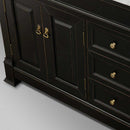 Andover 72 Inch Double Bathroom Vanity in Black - 7