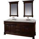 Andover 72 Inch Double Bathroom Vanity in Dark Cherry - 4