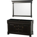 Andover 60 Inch Double Bathroom Vanity in Black - 2