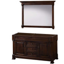Andover 60 Inch Double Bathroom Vanity in Dark Cherry - 2