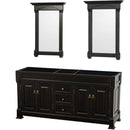 Andover 72 Inch Double Bathroom Vanity in Black - 2