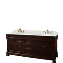 Andover 72 Inch Double Bathroom Vanity in Dark Cherry - 3