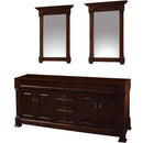Andover 72 Inch Double Bathroom Vanity in Dark Cherry - 2