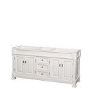 Andover 72 Inch Double Bathroom Vanity in White