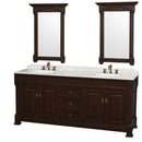 Andover 80 Inch Double Bathroom Vanity in Dark Cherry - 7