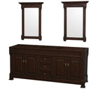 Andover 80 Inch Double Bathroom Vanity in Dark Cherry - 2