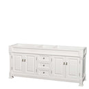 Andover 80 Inch Double Bathroom Vanity in White